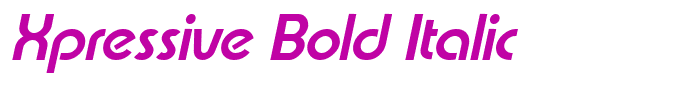 Xpressive Bold Italic